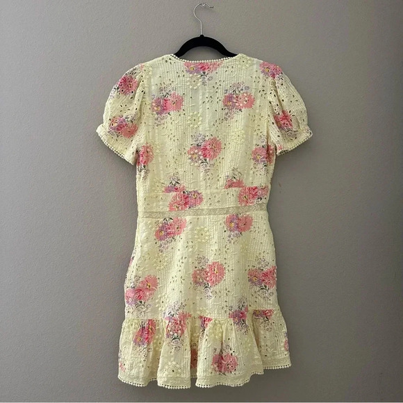 LOVESHACKFANCY Bea Dress in Mellow Yellow Size 6 - Picture 7 of 10